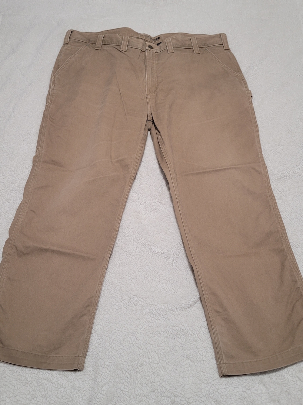 Carhartt Men's Relaxed Fit Tan Work Jeans 44x30